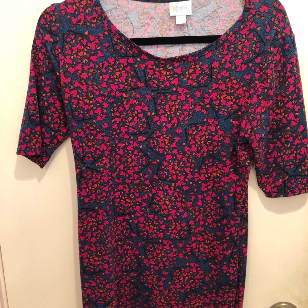 Lularoe flower bodycon dress